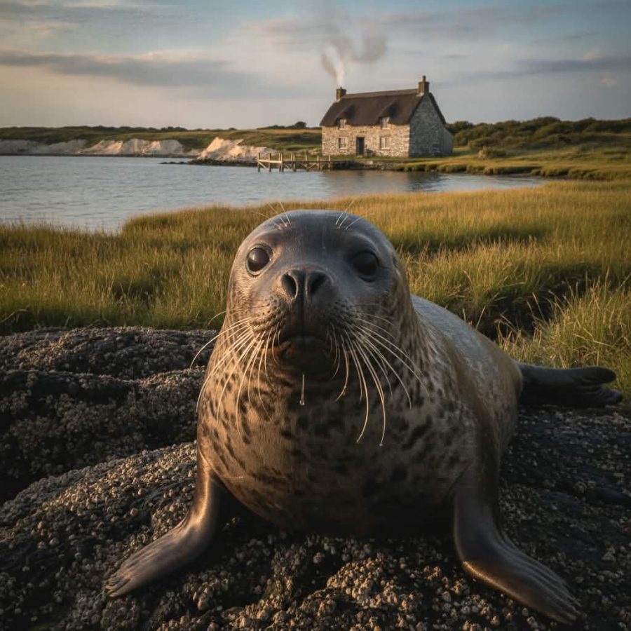 Her companion by her home